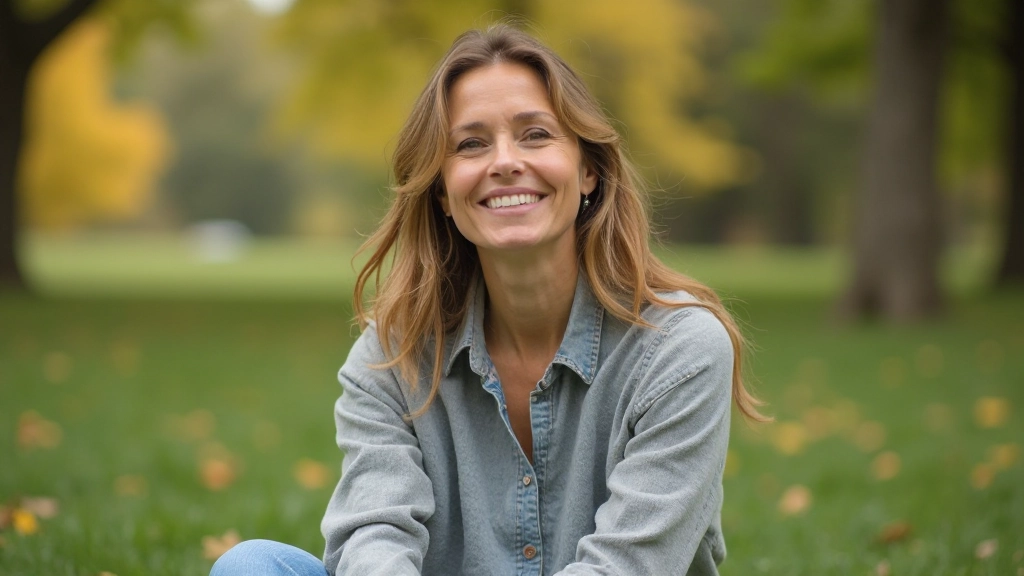 Profesionálna fotografia ženy v prírode, meditácia, park, prirodzené osvetlenie, rozmazané pozadie